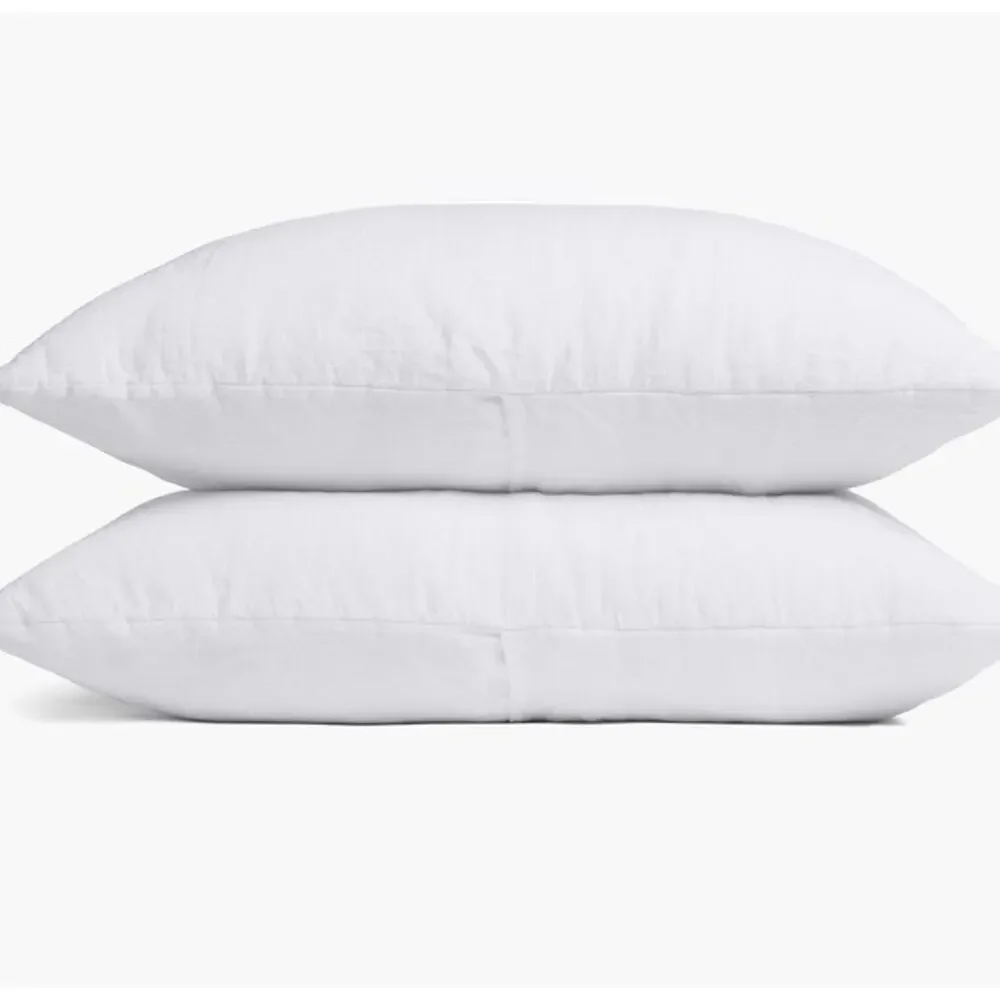Parachute Set Of 2 Linen Everyday Shams White King Sz NWT $160